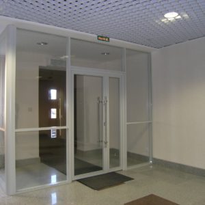 Алюминиевая дверь с импостом GFTD683
